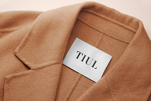 Logo Mockup Label Tag Coat