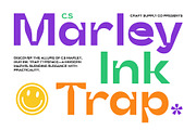 CS Marley – Inktrap Font, a Sans Serif Font by Craft Supply Co. (Thumbnail 1 of 8)