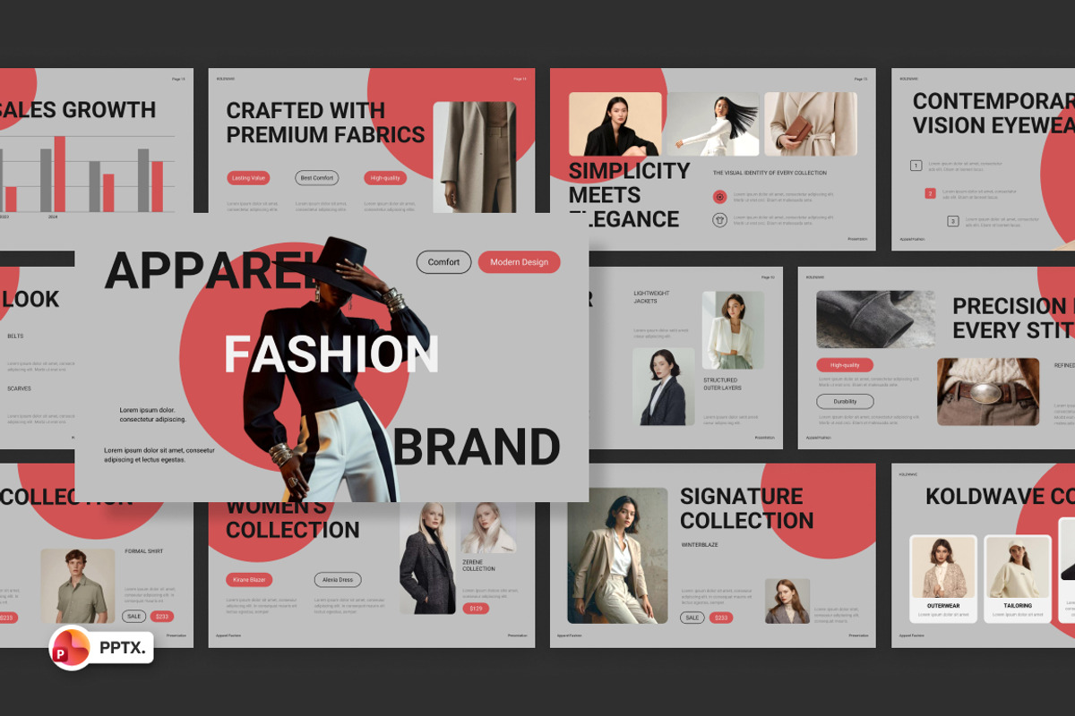 Apparel Fashion Brand PowerPoint, a Presentation Template by Loin Studio (Photo 1 of 4)
