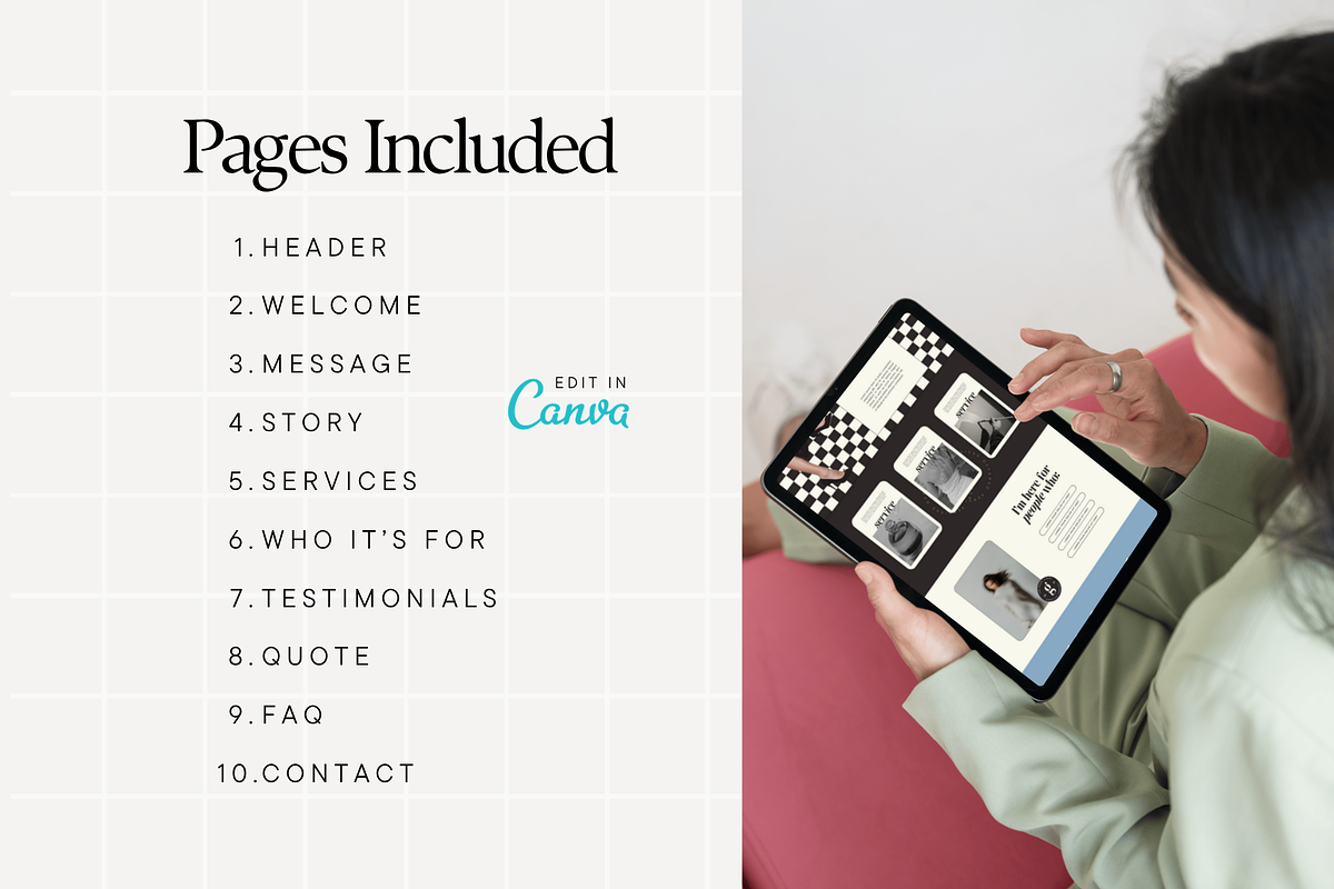 Canva Website Template, a Landing Page Template by Anna Design Studio (Photo 3 of 8)