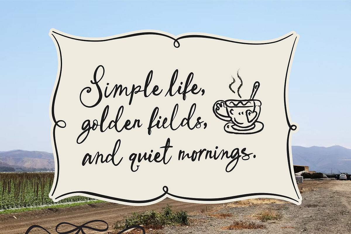 Country Farmland Script, a Script Font by Get Studio (Photo 4 of 10)