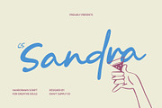 CS Sandra – Handwritten Script Font, a Script Font by Craft Supply Co. (Thumbnail 1 of 8)