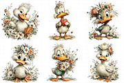 Whimsical Mother's Day Duck Clipart, an Illustration by Daily.Designs (Thumbnail 5 of 7)