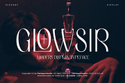 Glowsir | Modern Display, a Serif Font by Pentagonistudio (Thumbnail 1 of 10)