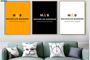 Barber Shop Brand Logo Template, a Branding & Logo Template by Mishek Munene (Thumbnail 5 of 9)
