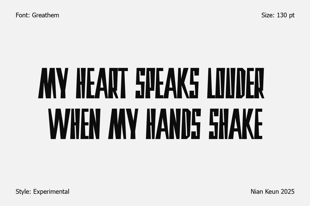 Greathem - Avant Garde, a Sans Serif Font by Nian Keun Studio (Photo 5 of 11)