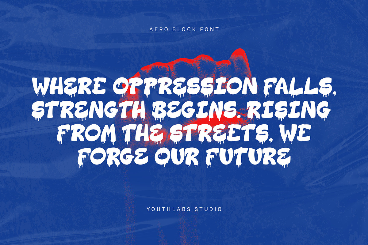 Aero Block - Bold Graffiti Font, a Handwritten Font by Youthlabs Studio (Photo 5 of 15)