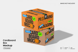 Cardboard Box Mockup, a Packaging Mockup by Unerispace