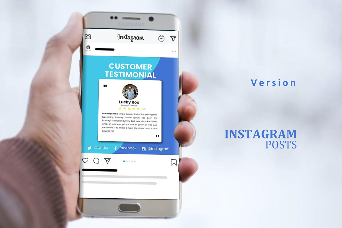 Social media template - testimonial, a Social Media Template by rivatxfz (Photo 3 of 4)