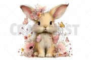 Whimsical Summer Rabbits Clipart, an Illustration by Craft Nest (Thumbnail 9 of 12)