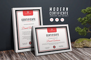 516. Modern Certificate Template, a Stationery Template by CreativeRezwan (Thumbnail 3 of 3)