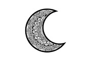 Mandala Crescent Moon Bundle, an Illustration by Designs_River (Thumbnail 7 of 31)
