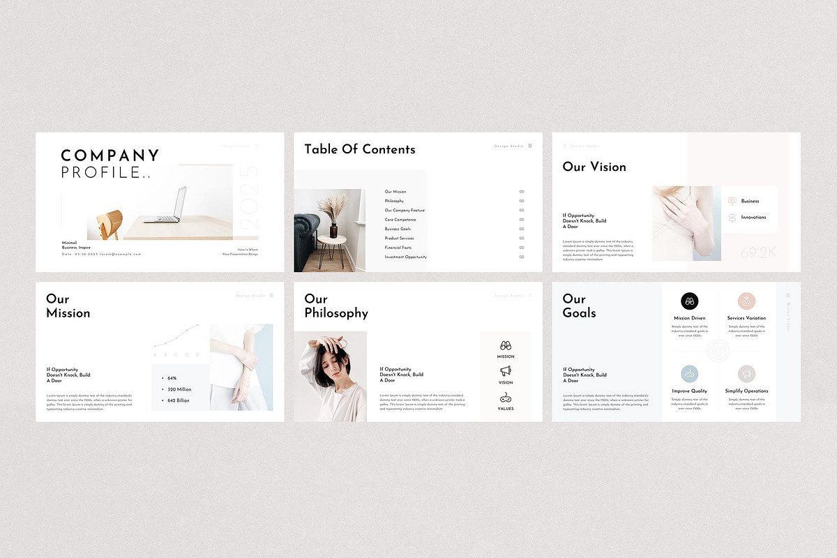 Company Profile Presentation Design, a Presentation Template by ...