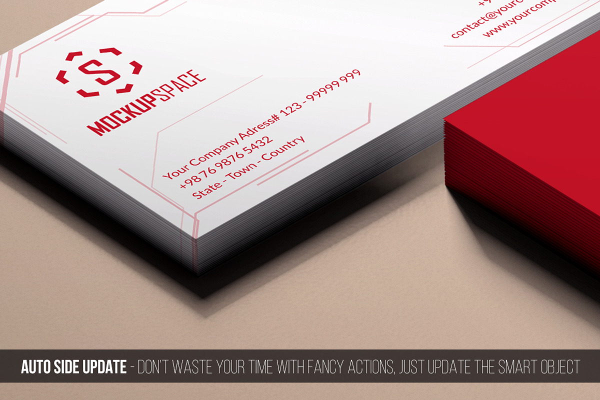 Elegant Business Cards Mock-up, a Product Mockup by MockupSpace (Photo 5 of 12)