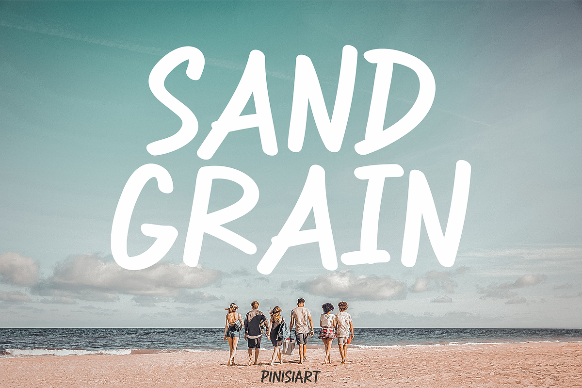 Sand Grain, a Font by Pinisi ART (Photo 1 of 10)