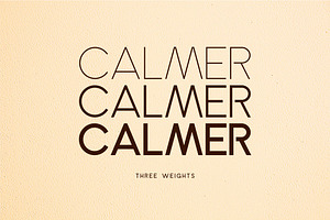 Calmer Font Family