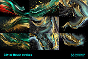 Glitter Brush strokes. 68 images, a Decorative Illustration by Handmadefont (Thumbnail 9 of 14)