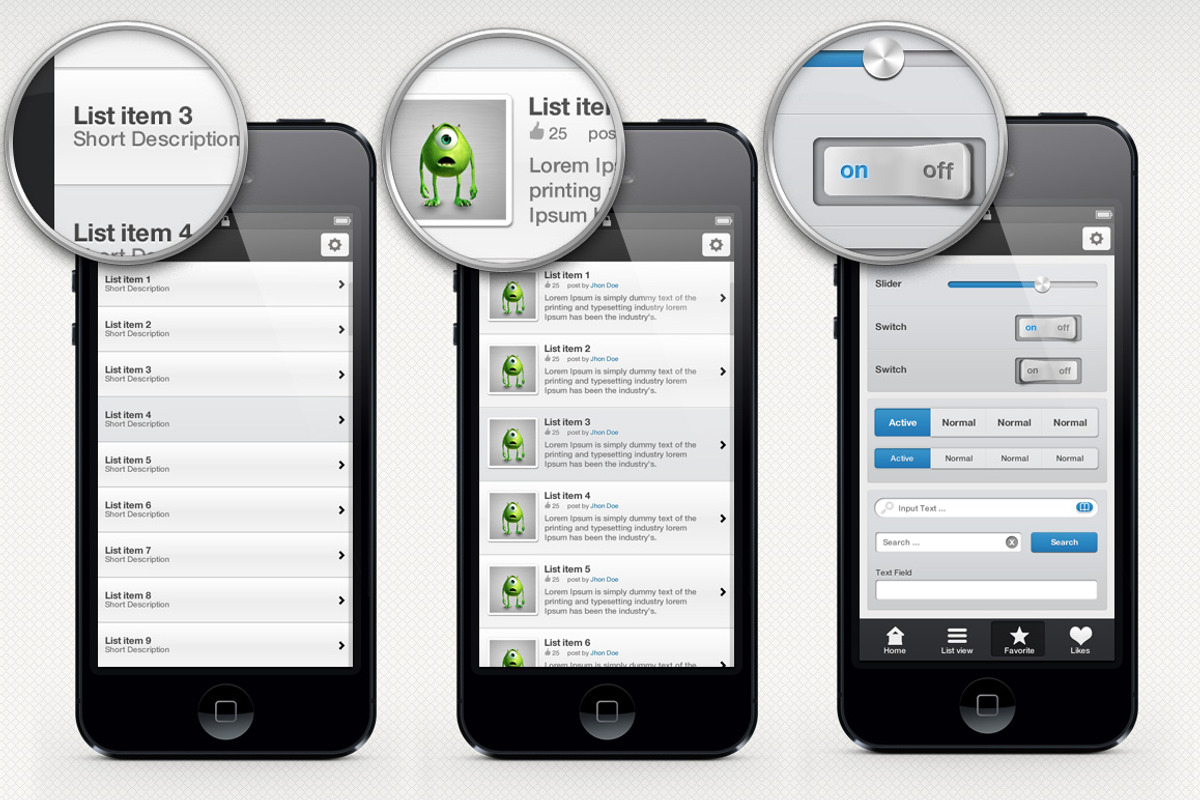 App UI Kit, an UI Kit Template by Florin Constantin (Photo 4 of 4)