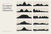 Mountain Silhouettes Vol. 2, an Object Graphic by Build Interactive (Thumbnail 2 of 9)