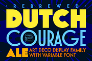 Dutch Courage Ale - sharp Art Deco, a Sans Serif Font by Comicraft Fonts (Thumbnail 1 of 4)