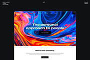 Pitch Black | Dark & Light Theme, a Landing Page Template by Comma Zero Studio (Thumbnail 2 of 4)