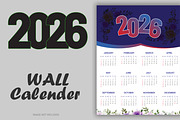 2026 New Year Calendar Layout, a Stationery Template by hkmonir (Thumbnail 1 of 3)