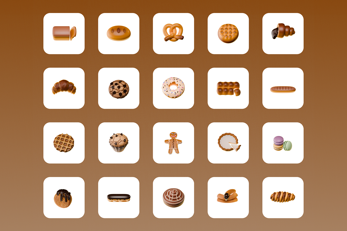 3D Bakery Illustration, an Object Graphic by Illustrava (Photo 7 of 7)