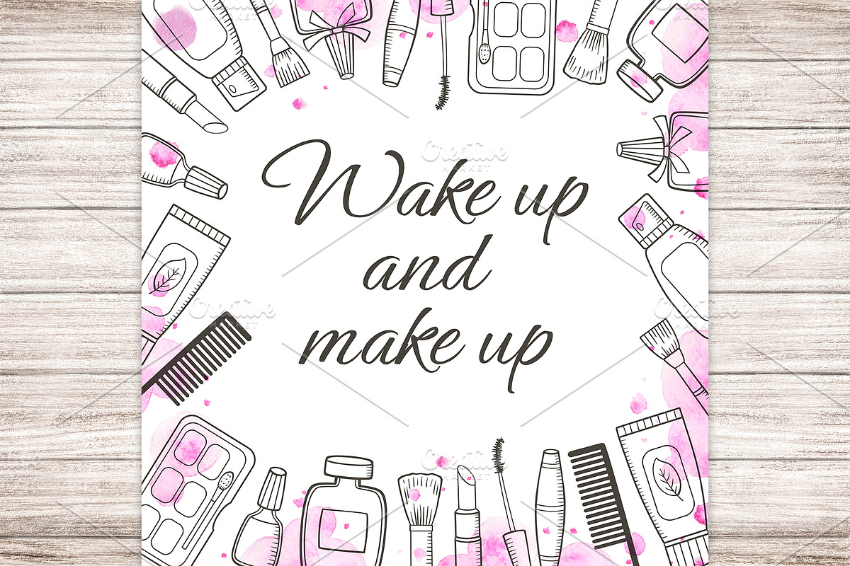 Cosmetics and Make Up Doodles, an Object Illustration by Artspace (Photo 3 of 5)