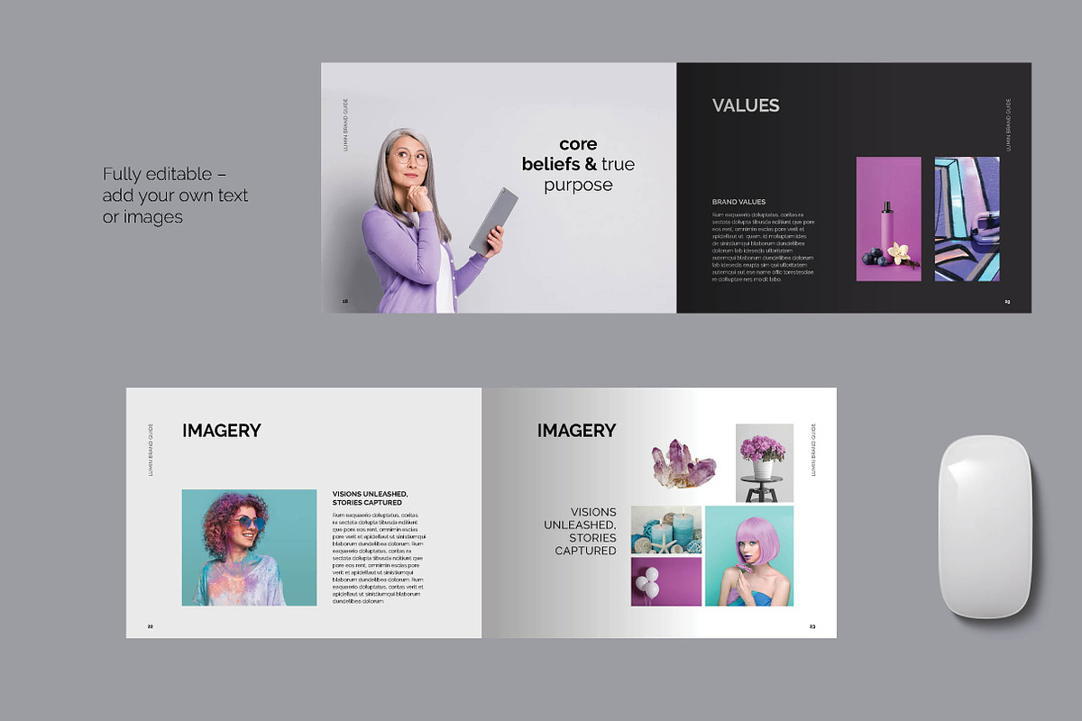 Brand Guide Brochure InDesign Layout, a Branding & Logo Template by R ...