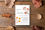 Editable Thanksgiving Invitation, an Invitation Template by ForeverPrint (Thumbnail 3 of 9)