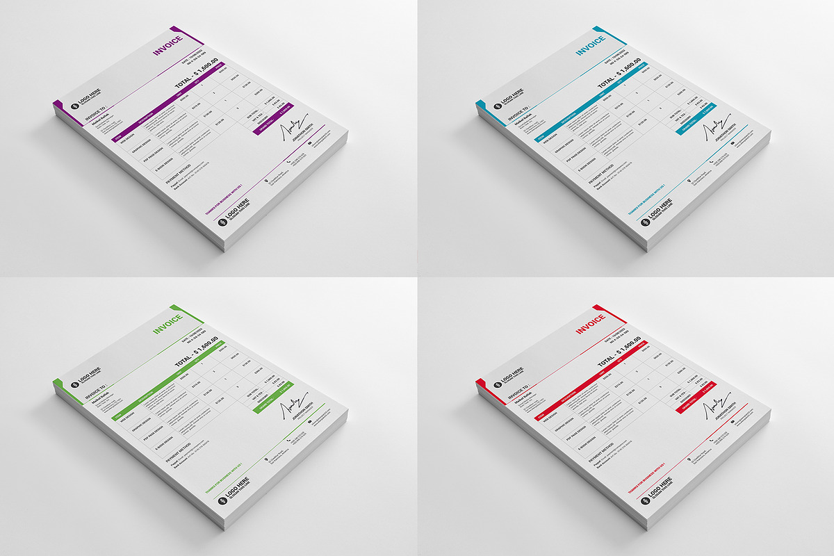 Invoice Template Vol-2, a Print Template by alimran24 (Photo 3 of 11)