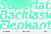 Altersan; Abstract Alternates Sans, a Sans Serif Font by Eko Bimantara (Thumbnail 9 of 12)