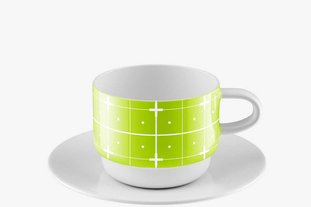 Ceramic Coffee Cup Mockup, an Advertising Mockup by OneVectorStock (Photo 10 of 10)