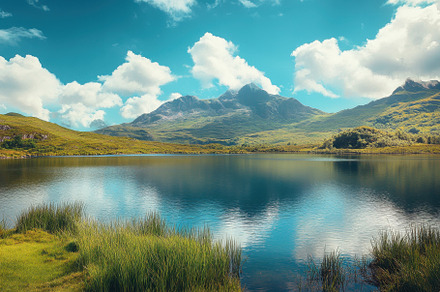 Majestic summer panorama of mountain, a Photo by Iftikhar Alam