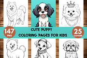 Puppy Coloring Pages for Kids, a Brochure Template by LA Design (Thumbnail 1 of 10)