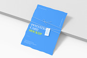 Invitation Card Mockup with Tag, a Product Mockup by graphypix (Thumbnail 1 of 4)