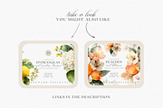 Watercolor Plum Bouquet Clipart, a Decorative Illustration by ThaismotaCreativeCo (Thumbnail 11 of 12)
