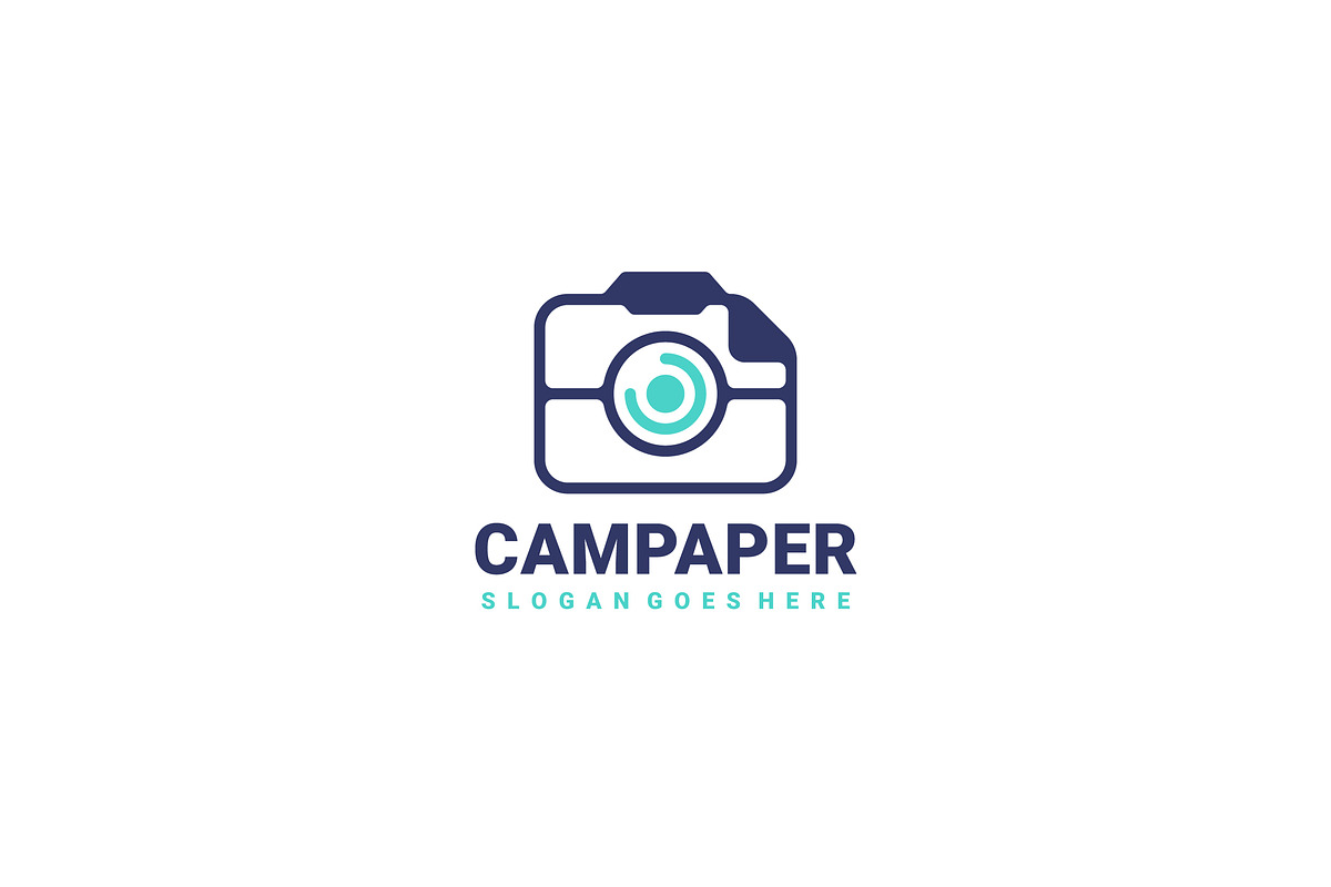 Camera Paper Logo, a Branding & Logo Template by 3ab2ou (Photo 1 of 2)