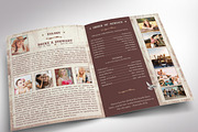 Cowgirl Tabloid Funeral Program, a Brochure Template by Four C Graphic (Thumbnail 3 of 10)