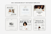 Skin Care Beauty Instagram Templates, a Social Media Template by Aesthetic Design Studio (Thumbnail 2 of 9)