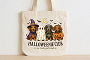 Vintage Halloween Dachshund Dog PNG, a Seasonal Illustration by CraftArtStudio (Thumbnail 2 of 4)