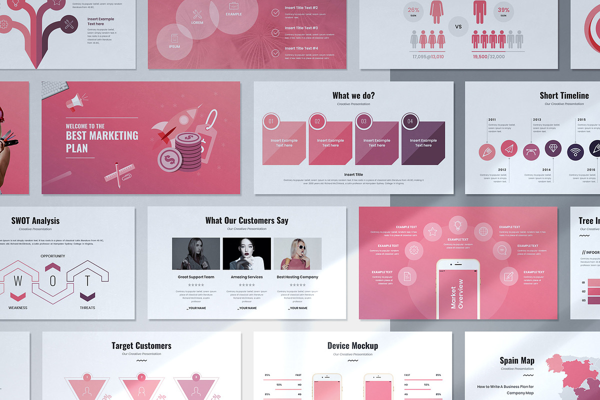 Digital Marketing Plan PowerPoint, a Presentation Template by White Graphic (Photo 1 of 9)