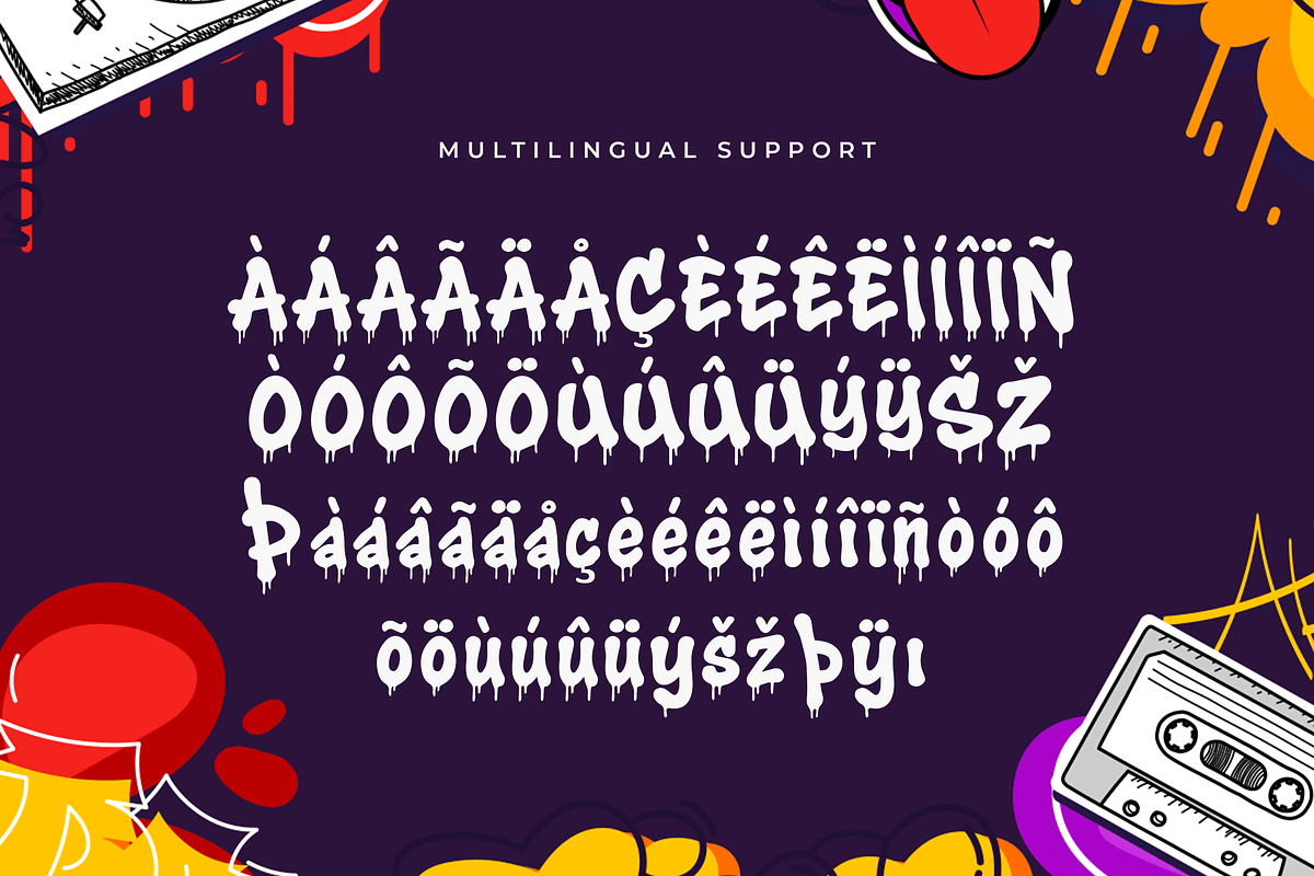 Graff Blast – A Modern Graffiti Font, a Serif Font by overlaytemplates (Photo 5 of 5)
