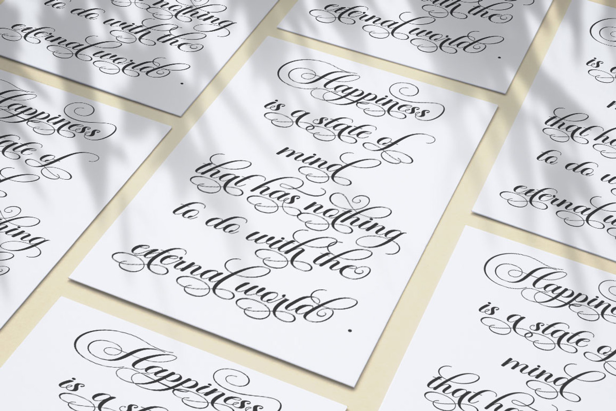 Brongham Script, a Script Font by Has_rizal (Photo 5 of 13)