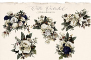 Winter Wonderland Floral Bouquets, an Illustration by Eclectic Anthology (Thumbnail 3 of 10)