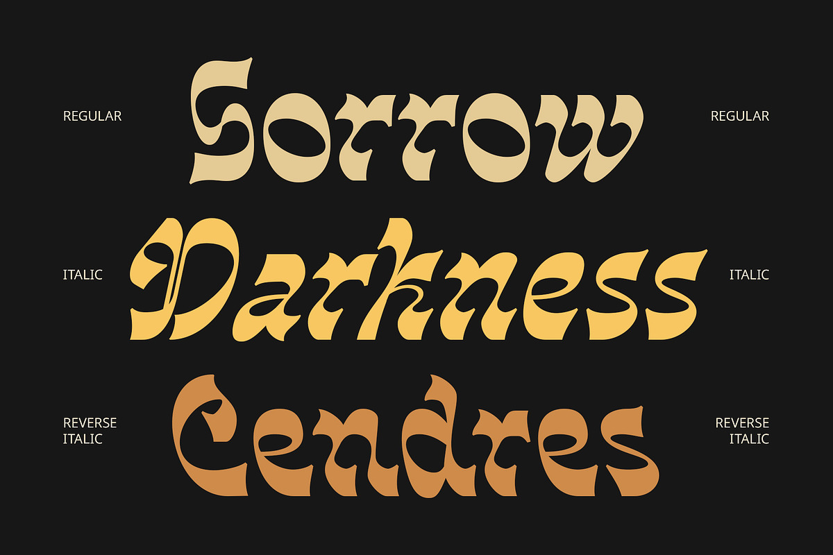 CS Manfred – Reverse Contrast Font, a Serif Font by Craft Supply Co. (Photo 3 of 8)