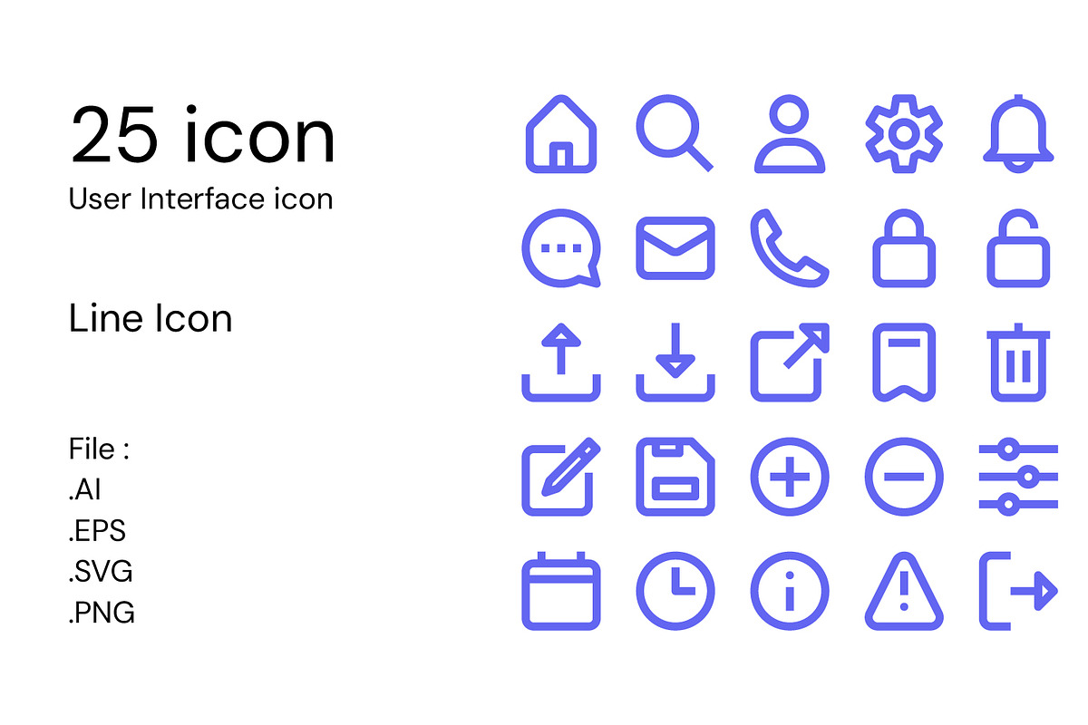 UI/UX User Interface Icon 3 in 1, an Outline Icon by Evloxx Studio (Photo 1 of 4)