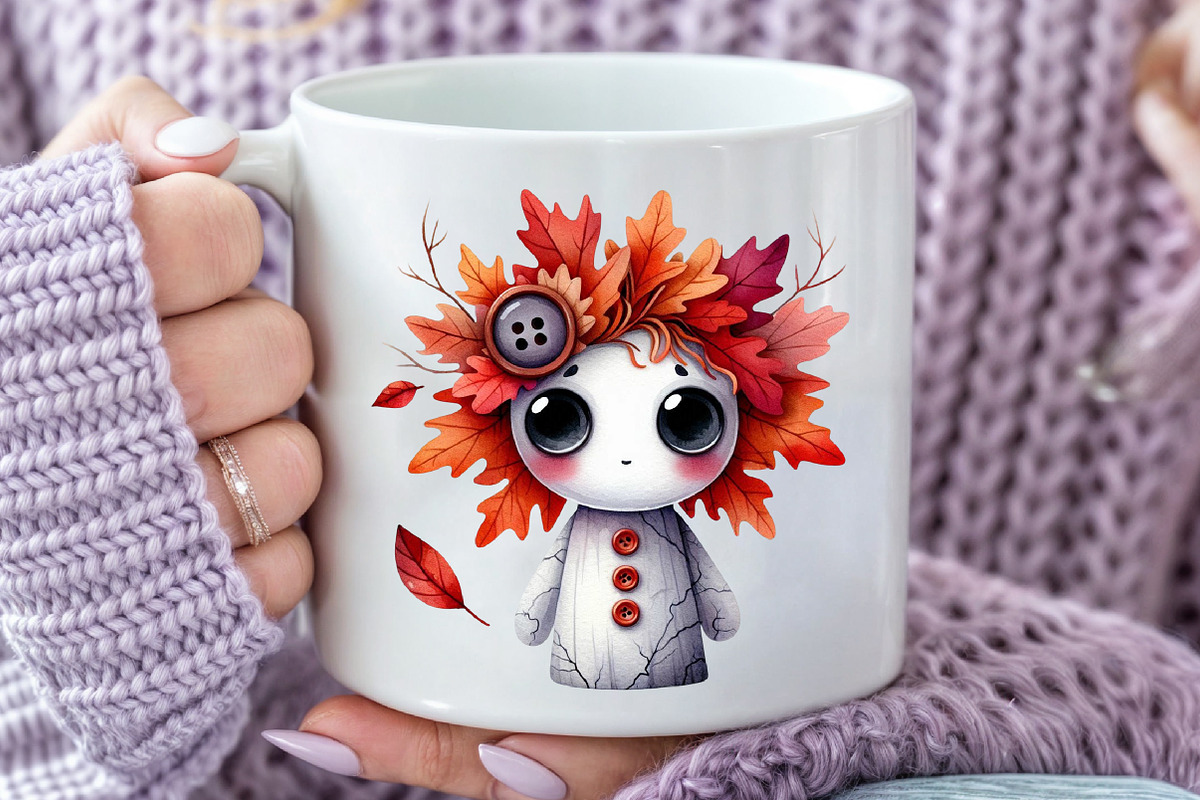 Bewitching Autumn Doll Clipart, an Illustration by Rose Art (Photo 5 of 9)
