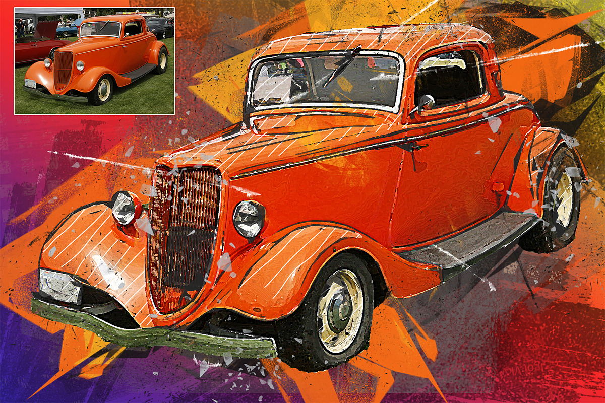 Abstract Art Photoshop Action, an Action Add-On by Design Forest (Photo 7 of 12)