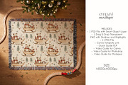 Woven Blanket Flat Lay Mockup, a Household Mockup by EmpaviMockups (Thumbnail 6 of 6)